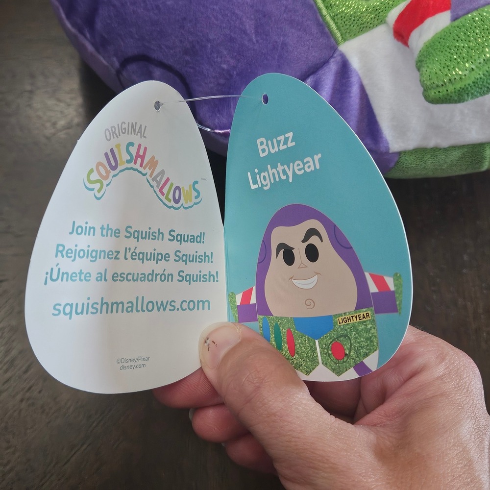 Squishmallow Buzz Lightyear Plush NEW Pixar Toy Story Space Ranger Disneyana - Picture 6 of 9